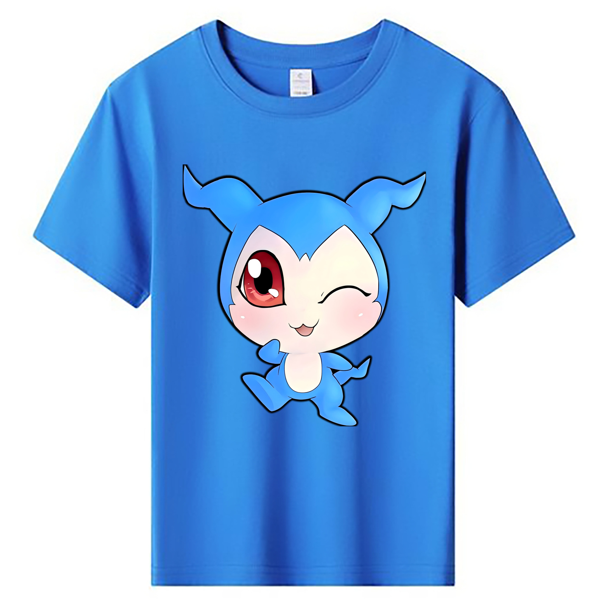 （画像用） Digimon デジタルモンスター/デジモン 綿100％キッズTシャツ（フロントプリント）